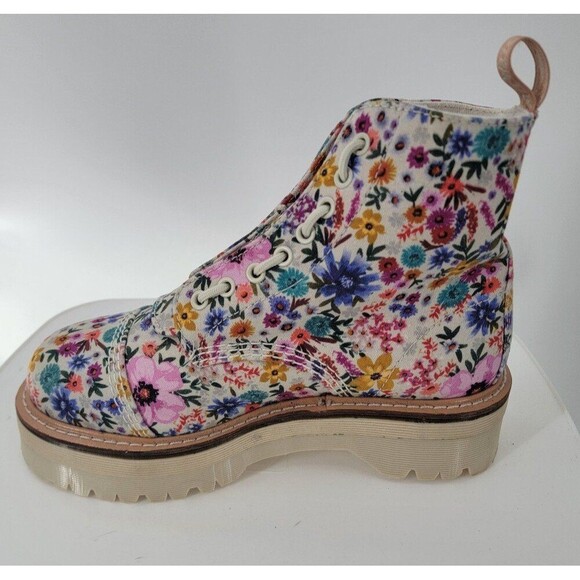 Dr. Martens Sinclair Wanderlust Women's Boots Bone/Mallow Pink Floral - Picture 6 of 10